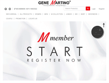 Tablet Screenshot of genemartino.com.my